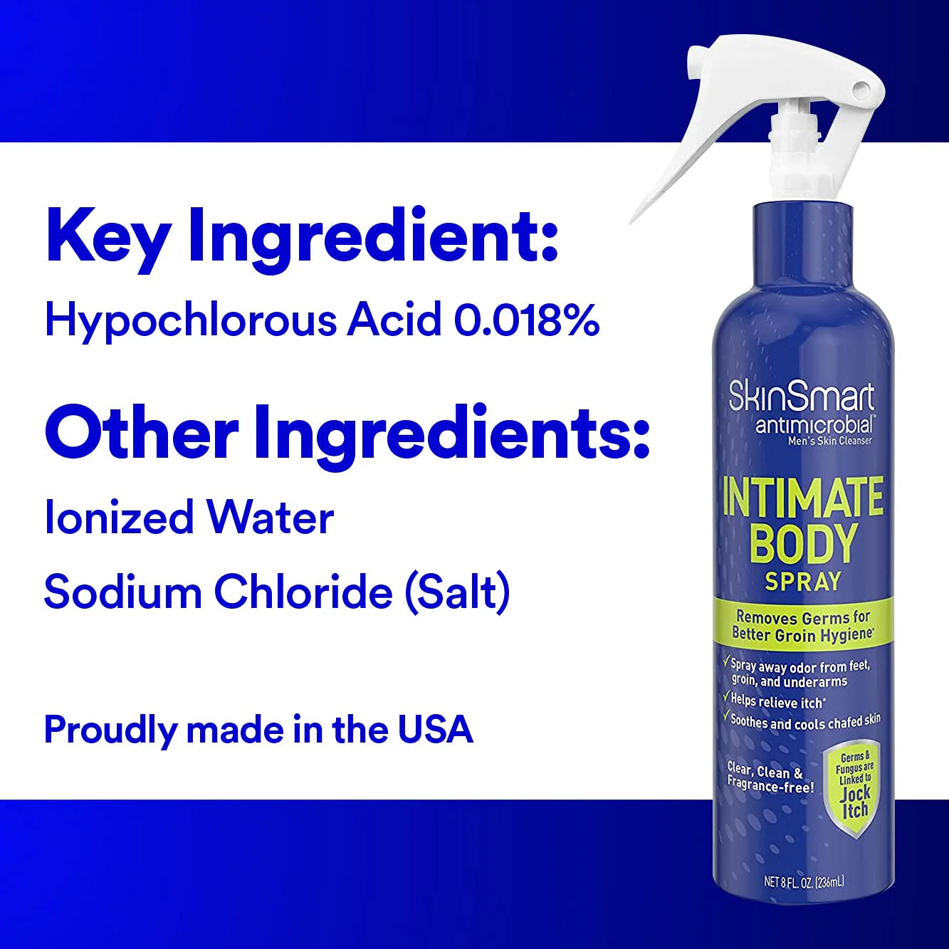 SkinSmart Men’s Intimate Spray, Hypochlorous Based Shower in a Bottle - Image 3